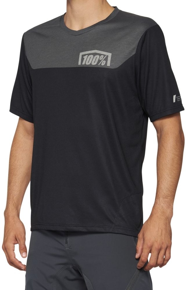 E-shop 100% Airmatic Short Sleeve Jersey Grey/Midnight XL