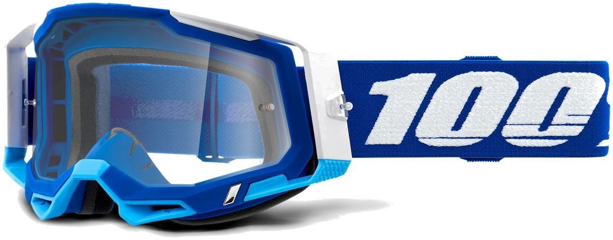 E-shop 100% Racecraft 2 Goggle Blue - Clear Lens uni