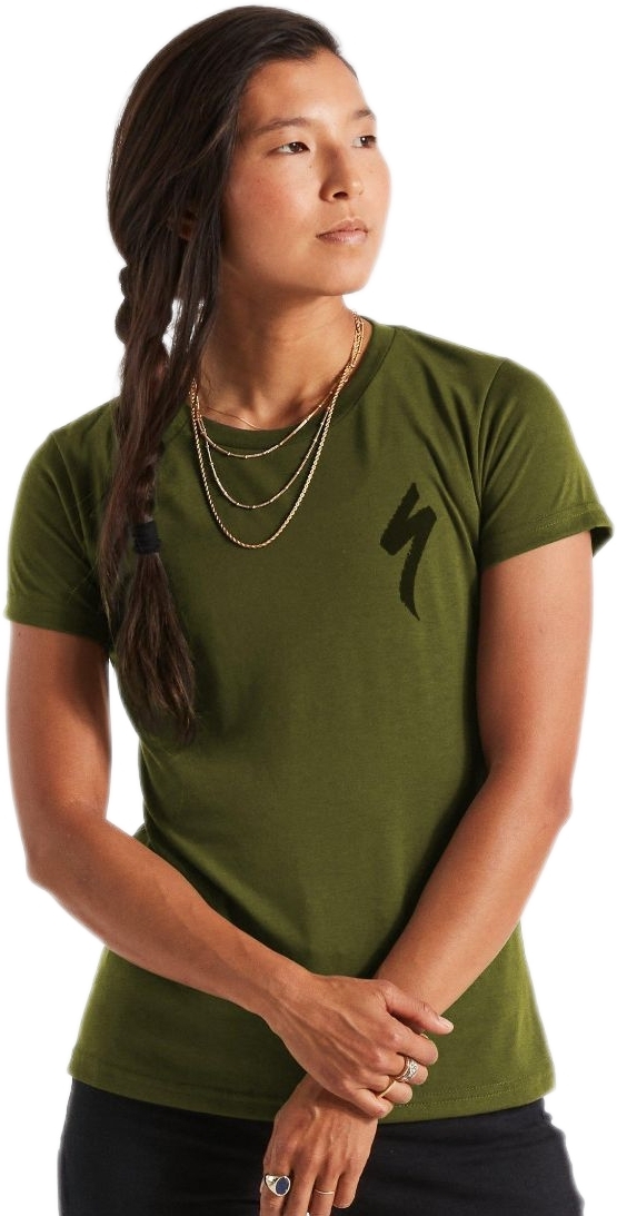 E-shop Specialized Women's S-Logo Tee SS - olive green S