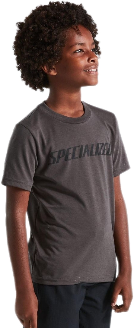 Levně Specialized Youth Wordmark Tee SS - charcoal 147-157