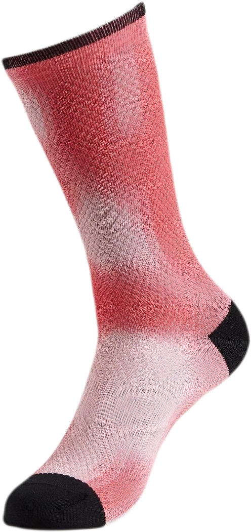 Levně Specialized Soft Air Tall Sock - vivid coral distortion 40-42