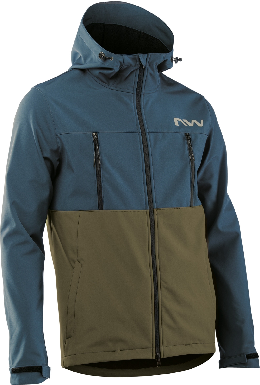 E-shop Northwave Easy Out Softshell Jacket - Deep Blue/Forest Green XXL