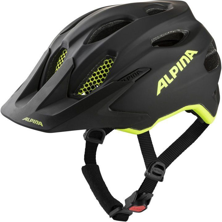 E-shop Alpina Carapax Jr. Flash - black/neon yellow matt 51-56