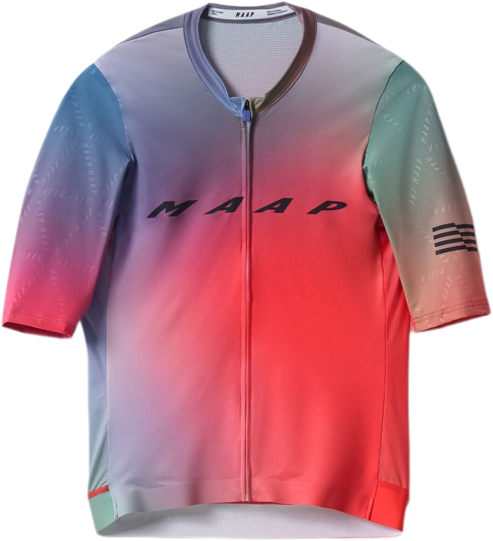 Levně MAAP Blurred Out Pro Hex Jersey 2.0 - Red Mix L