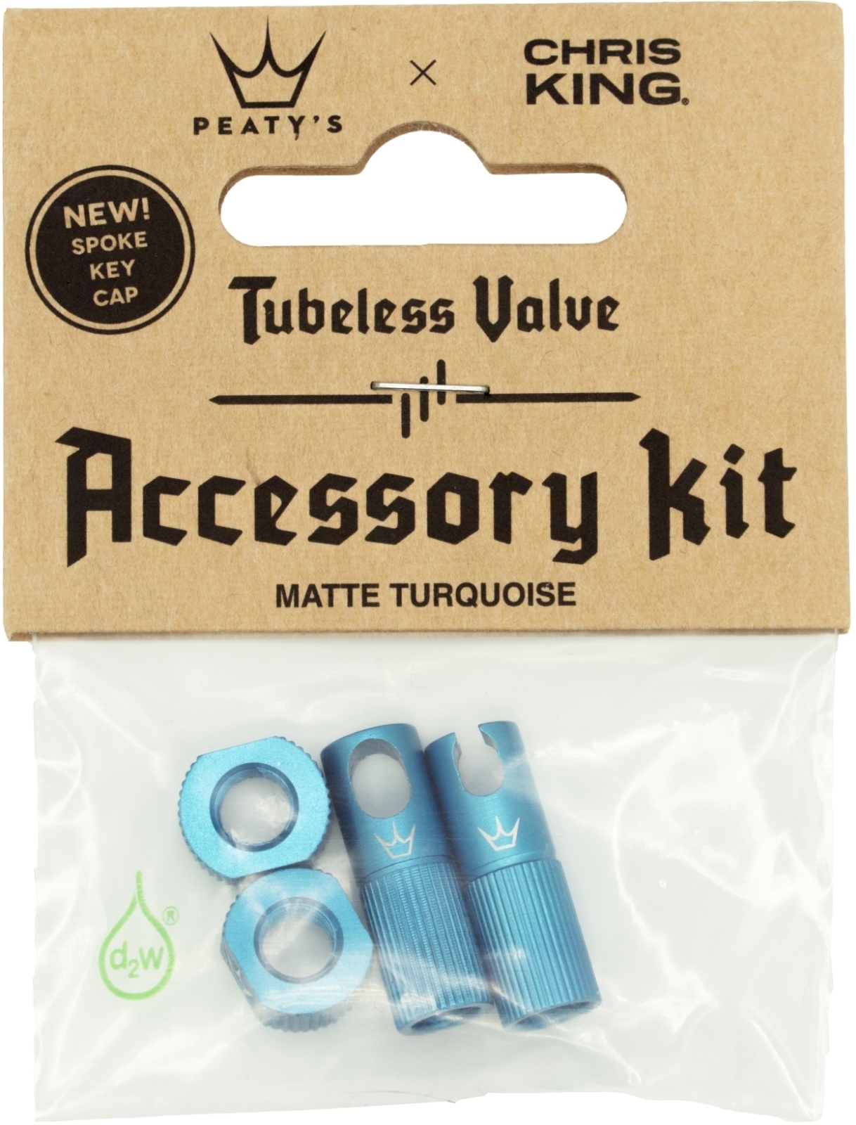 E-shop Peaty's X Chris King (MK2) Turquoise Tubeless Valves Accessory Kit uni