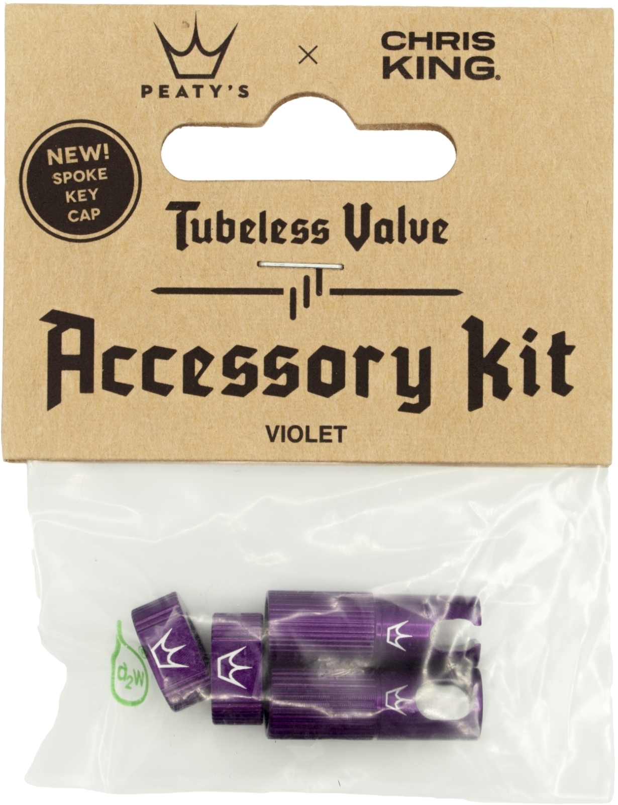 E-shop Peaty's X Chris King (MK2) Violet Tubeless Valves Accessory Kit uni