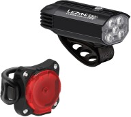Sada světel Lezyne Fusion Drive 500+ / Zecto Drive 200+ Pair - Satin Black/Black