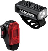 Set světla a blikačky Lezyne Hecto Drive 500XL / KTV Drive Pro+ Pair - Black/Black