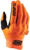 Cyklistické rukavice 100% Cognito D3O Gloves Fluo Orange/Black