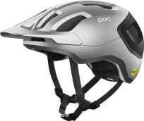 Cyklistická helma POC Axion Race MIPS - Uranium Black/Argentite Silver Matt