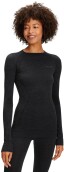 Dámské funkční triko s dlouhým rukávem Falke Women long sleeve Shirt Wool-Tech - black