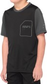 Dětský cyklistický dres s krátkým rukávem 100% Ridecamp Youth Short Sleeve Jersey Black/Charcoal