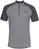 Pánský cyklistický dres Vaude Men's Tamaro Shirt III - grey melange/iron
