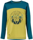 Dětské tričko s dlouhým rukávem Vaude Kids Solaro LS T-Shirt II - wild lime