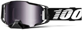 Cyklistické brýle 100% Armega Goggle - Black - Mirror Silver Flash Lens