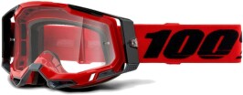 Cyklistické brýle 100% Racecraft 2 Goggle Red - Clear Lens