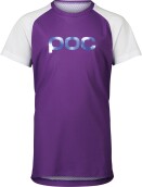 Dětský cyklistický dres POC Y's Essential MTB Tee - Sapphire Purple/Hydrogen White
