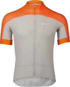 Cyklistický dres POC M's Essential Road Logo Jersey - Zink Orange/Granite Grey