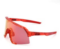 Sluneční brýle 100% S3 - Gloss Translucent Red/Hiper Red Mirror Lens