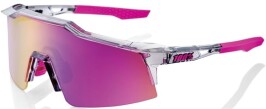 Sluneční brýle 100% Speedcraft Sl - Polished Translucent Grey - Purple Multilayer Mirror Lens