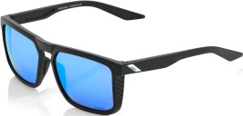 Sluneční brýle 100% Renshaw - Matte Black - HiPER Blue Multilayer Mirror Lens