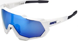 Sluneční brýle 100% Speedtrap - Matte White / HiPER Blue Multilayer Mirror Lens