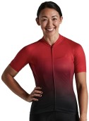 Dámský cyklistický dres Specialized SL Air Jersey SS Women Sagan Deconstructivism Red - Black