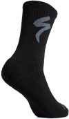 Zimní cyklistické ponožky Specialized Merino Midweight Tall Logo Sock - black
