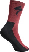Cyklistické ponožky Specialized Primaloft Lightweight Tall Logo Sock - maroon