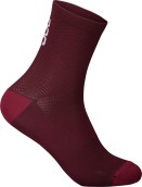 Cyklistické ponožky POC Seize Sock Short - garnet red