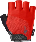 Cyklistické rukavice Specialized Men's Body Geometry Dual Gel Glove Short Finger - red