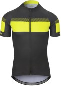 Cyklistický dres Giro Chrono Sport Jersey Black/Hi Yellowprint