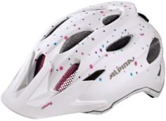 Dětská cyklistická helma Alpina Carapax Jr. - white polka dots