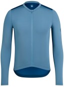 Pánský cyklistický dres Rapha Men's Pro Team Long Sleeve Lightweight Jersey - Dusted Blue/Jewelled Blue