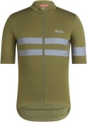 Pánský cyklistický dres Rapha Men's Brevet Jersey - Dark Khaki/Silver