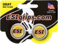 Záslepky ESI Grips Bar Plugs - gray