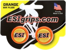 Záslepky ESI Grips Bar Plugs - orange
