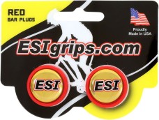 Záslepky ESI Grips Bar Plugs - red