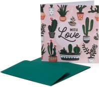 Narozeninová kartička Legami Various Greeting Cards - 7X7 - Cactus