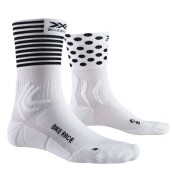 Cyklistické ponožky X-Socks Bike Race 4.0 artic white/dot/stripe