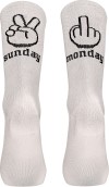 Cyklistické ponožky Northwave Sunday Monday Sock - white