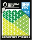 Reflexní nálepky Reflective Berlin Reflective Shapes - Kites & Darts - green