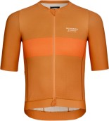 Cyklistický dres Pas Normal Studios Mens Solitude Jersey Orange Stripe