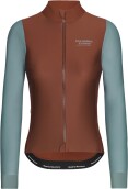 Dámský zimní cyklistický dres  Pas Normal Studios Women's Mechanism Thermal Long Sleeve Jersey - Mahogany / Dusty Teal
