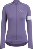 Dámský cyklistický dres Rapha Women's Core Long Sleeve Jersey  - Dusted Lilac/White