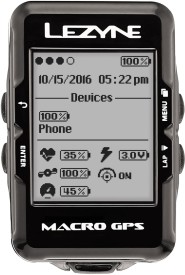 Tachometr s GPS Lezyne Macro GPS Hr Loaded - black