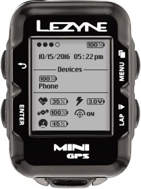 Tachometr s GPS Lezyne Mini GPS Hrsc Loaded - black