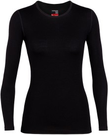 Dámské funkční triko s dlouhým rukávem Icebreaker Womens 260 Tech LS Crewe - black