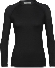 Dámské funkční triko s dlouhým rukávem Icebreaker Womens 200 Zone Seamless LS Crewe-black