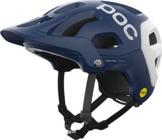 Cyklistická helma POC Tectal Race MIPS - lead blue/hydrogen white matt